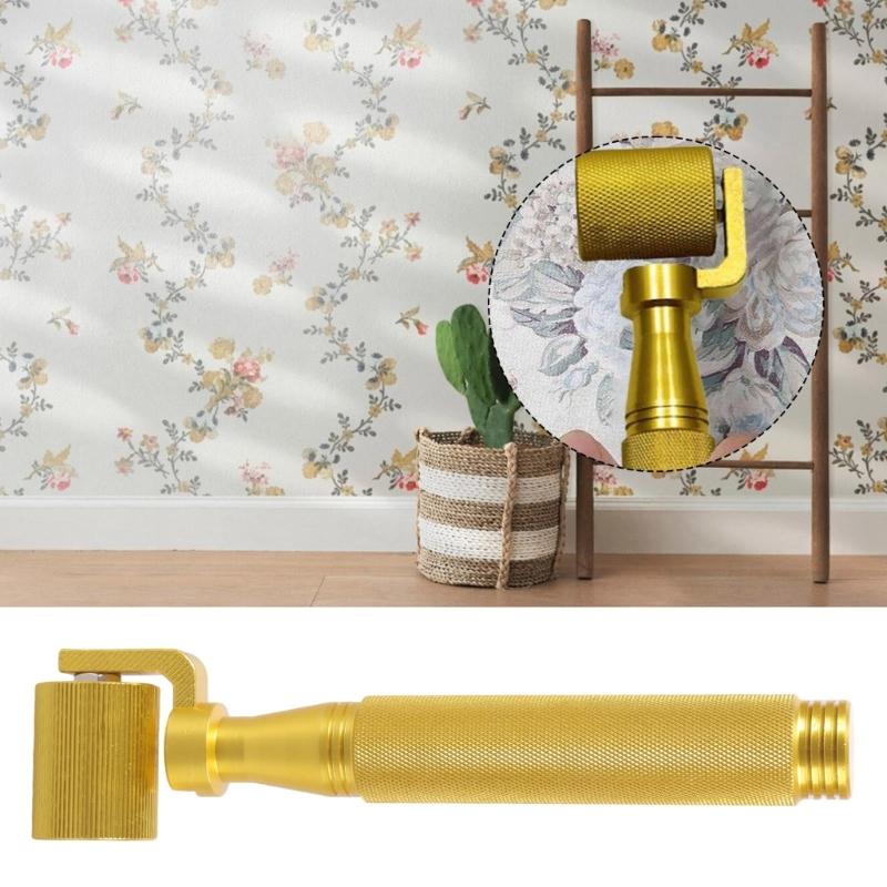 Wallpaper Flat Seam Roller Heavy Duty Metal Wallpaper Seam Smoother With Ergonomic Handle For Precise Joint Alignment