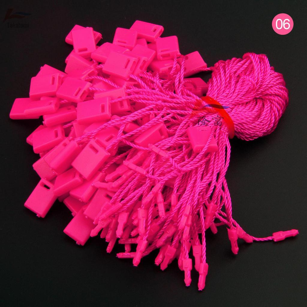 Tabletas Cuadradas Colgantes para Etiquetas de Ropa - Verde, Morado, Azul