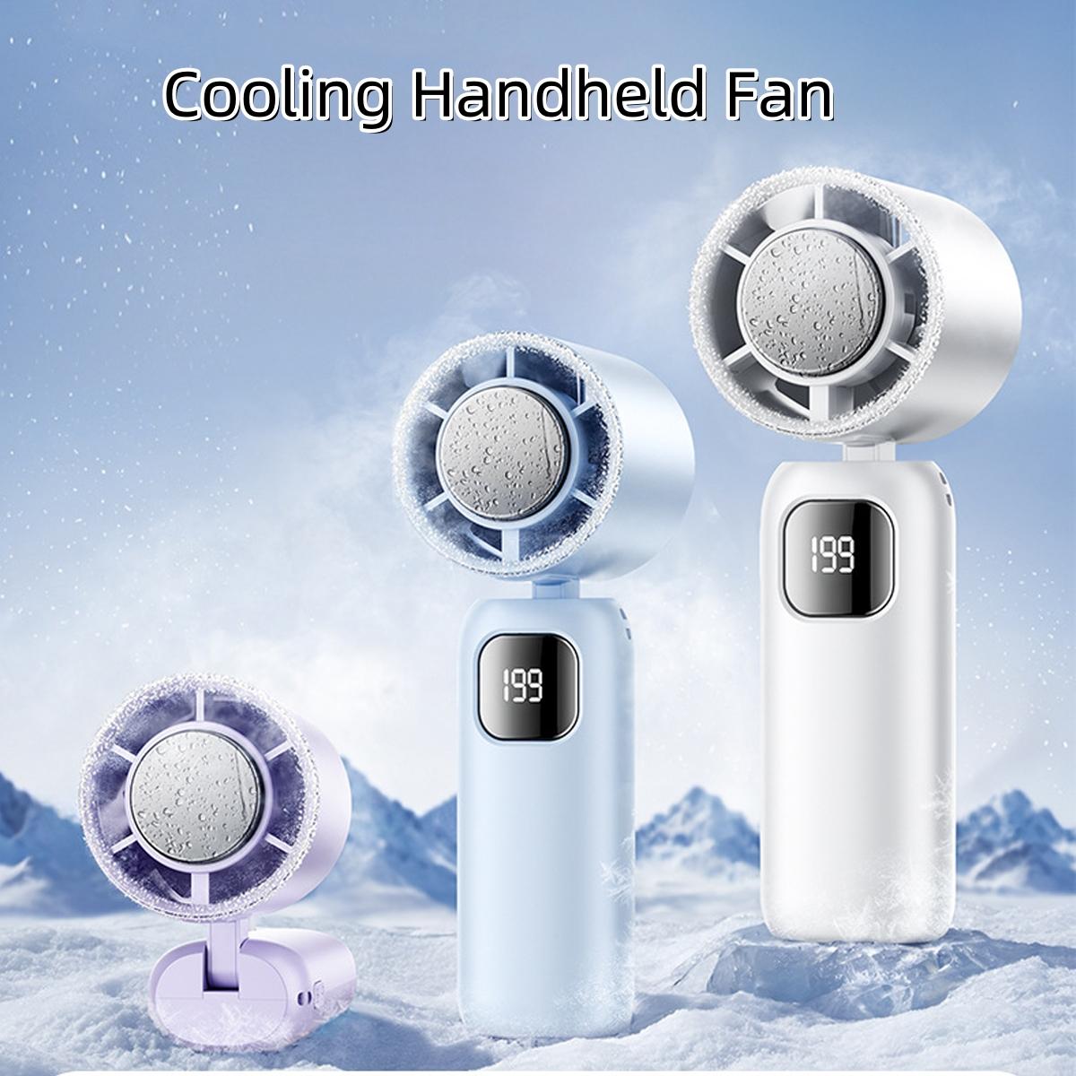 

Portable Handheld Turbo Fan Speeds Adjustable Mini Personal Rechargeable Battery Operated Electric Eyelash Cooling Fan чорний