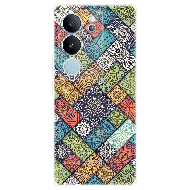 Soft Silicone For Vivo V29 Case TPU Painted Back Cover Vivo V29 Casing