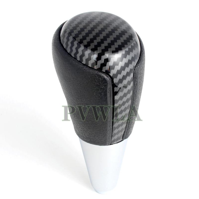 Carbon Fiber Automatic Gear Shift Knob For Toyota Corolla Camry Rav4 Highlander 2008 2009 2010 2011 Car Accessories