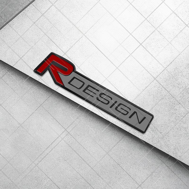 Metall 3D R Design Kühlergrill Logo Auto Styling Heckklappe Buchstaben Emblem Aufkleber für Volvo XC40 S80 S40 S60 XC60 XC90 XC70 V70 V60 S90