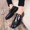 Fashion Lacquer leather men's shoes Classic British gentleman style Leisure nightclubs and party Outdoor street Daily loafers 38-46