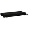 2 piece Bench Cushion Set SOEST 2 pcs 100percent  Polyester Black