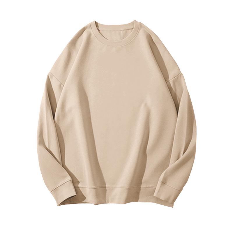 Solid Color Korean Style Fleece Sweatshirt: Women's Loose Casual Autumn/Winter Top & Student Couple Outfit.