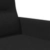 Vidaxl 2-Seater Sofa, Black, 140 Cm, Upholstered In Fabric