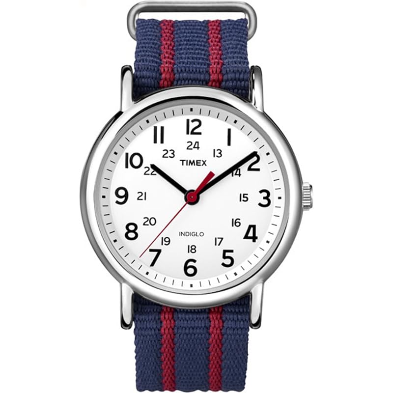 

[Timex] TIMEX weekender central park White x navy/red T2N747 [Regularly imported product]