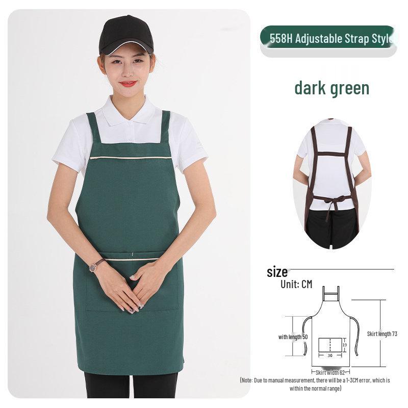Premium Women's Waterproof Work Apron with Custom Logo for Restaurants, Cafes, Hotels, Flower Shops, and Supermarkets