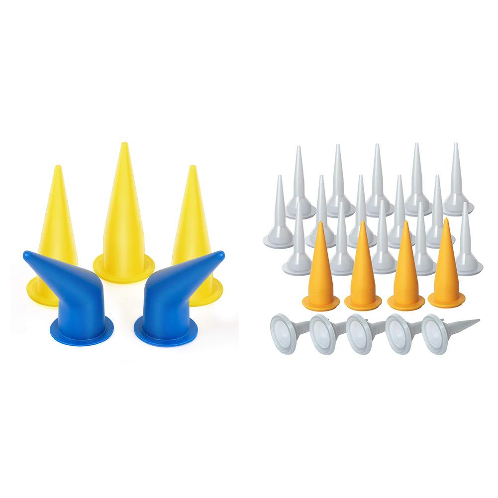 

5/8 шт. конусная насадка, закрывающаяся запасная насадка, винтовая крышка, насадка для клея, замена насадки для уплотнения ванной комнаты/уплотнения дверей, окон