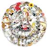 50 Hand-Drawn Cute Cat Cartoon Stickers: Waterproof Decorations for Phone Cases, Laptops, and Journals