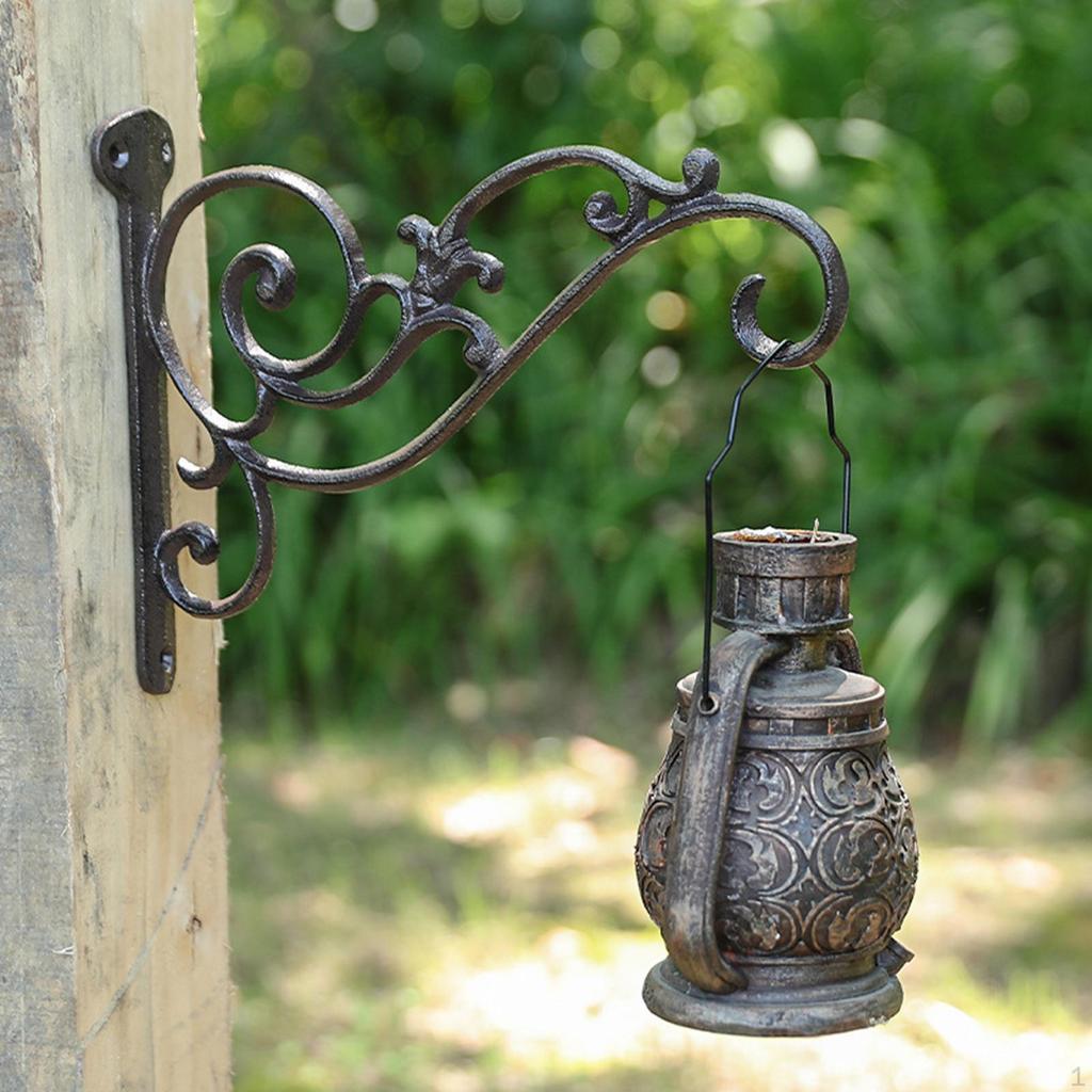 Hanging Flower Pot Plant Hook Wall Mount Bird Feeder Hanger for Fence