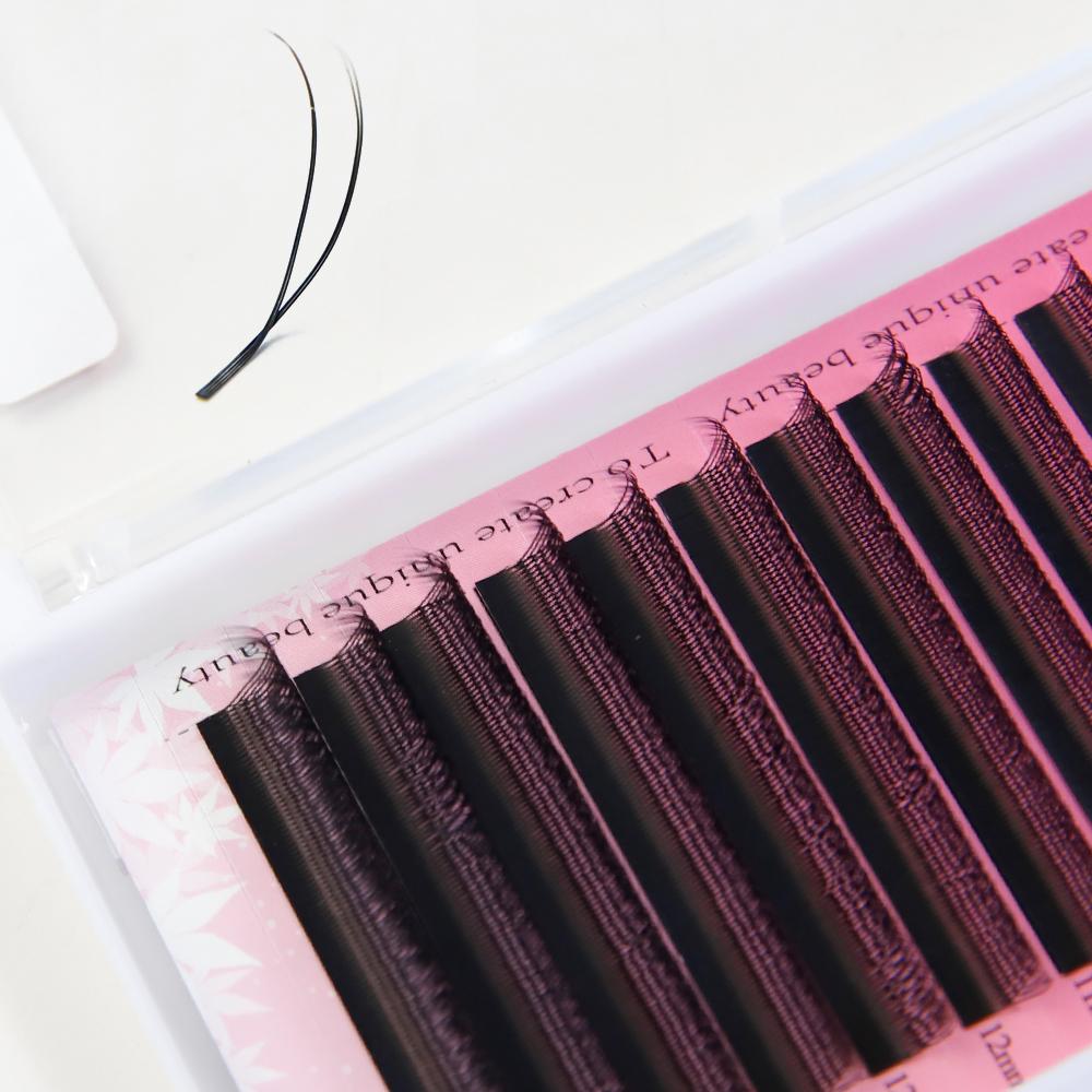 Goddess U Shape YY Eyelash Extension 2D UY Mink Premade Volume Fans Individual False Lashes U-shape YY Lashes Automatic Lashes