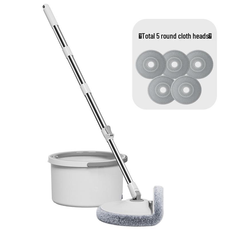 

Ленивая вращающаяся швабра с плоской насадкой и системой с двумя ведрами, не требующая мытья рук