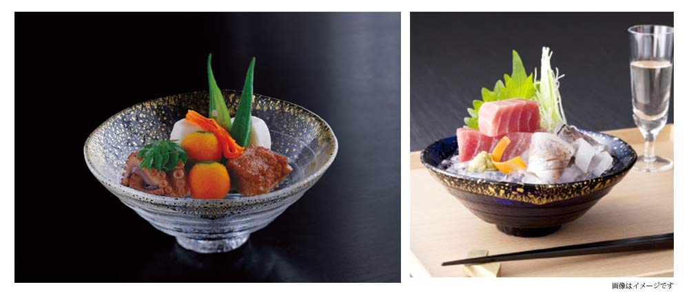 Toyo Sasaki Glass Gold Leaf Set of Green Lacquer Made in Medium Matcha Tea Glass Bowls, 12, Finish, Japan, Bowls, Bowls, Dishes, Bowls, Bowls, Plates,