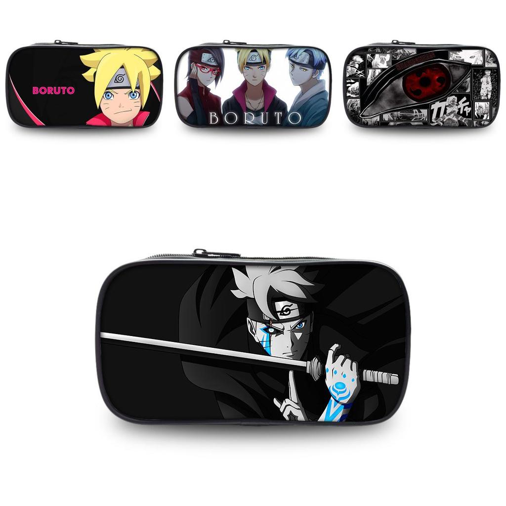 Boruto Naruto Anime Stationery Box With Durable Nylon Fabric Suitable For Home And School Use