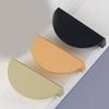 1PC Wardrobe Door Pulls Furniture Drawer Knob Handle Aluminum Alloy Pulling Half Moon Door Handle Cupboard Shoe Cabinet