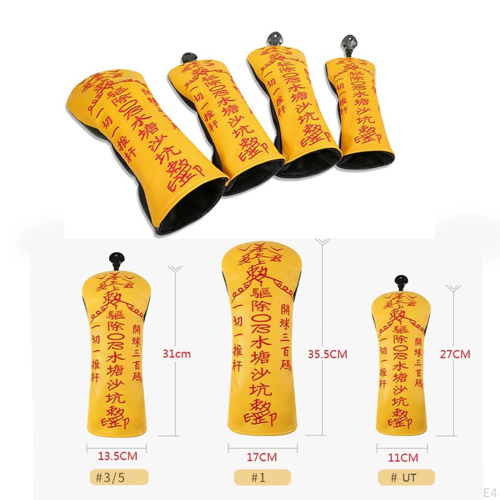 Cover Driver Golf Covers Replacement Guard with Lucky Charm Pattern and Numbers