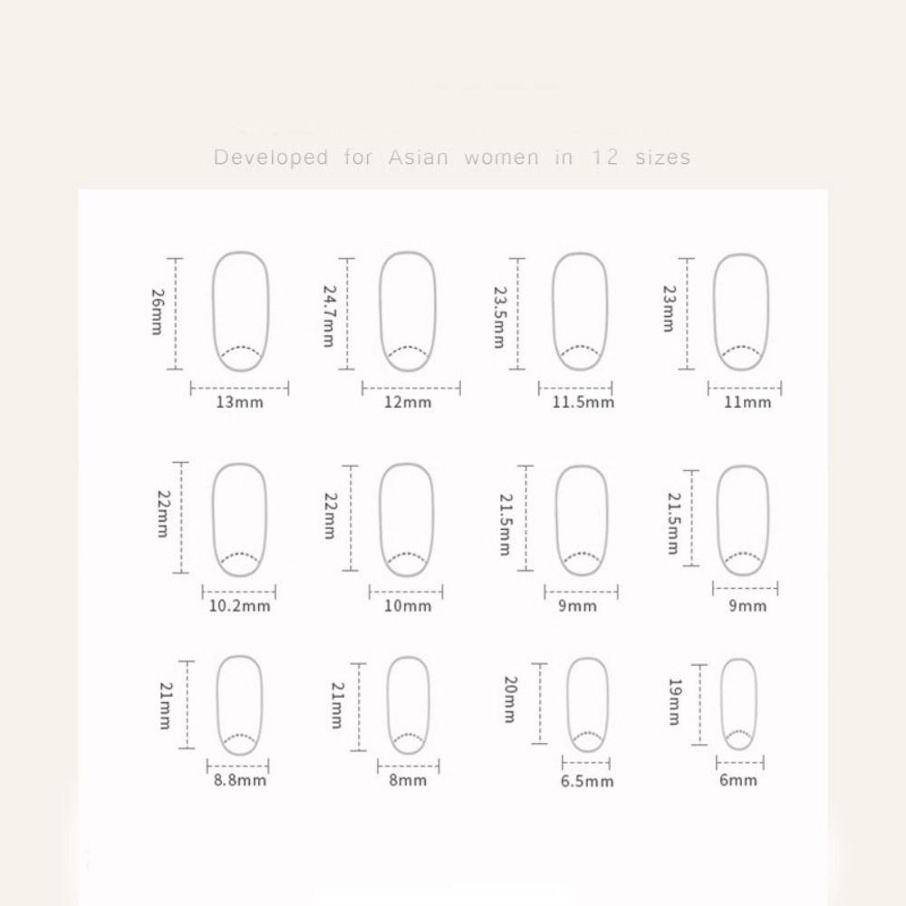 Petals False Nails Long Oval Nail Tips Manicure Press On Nails  Women