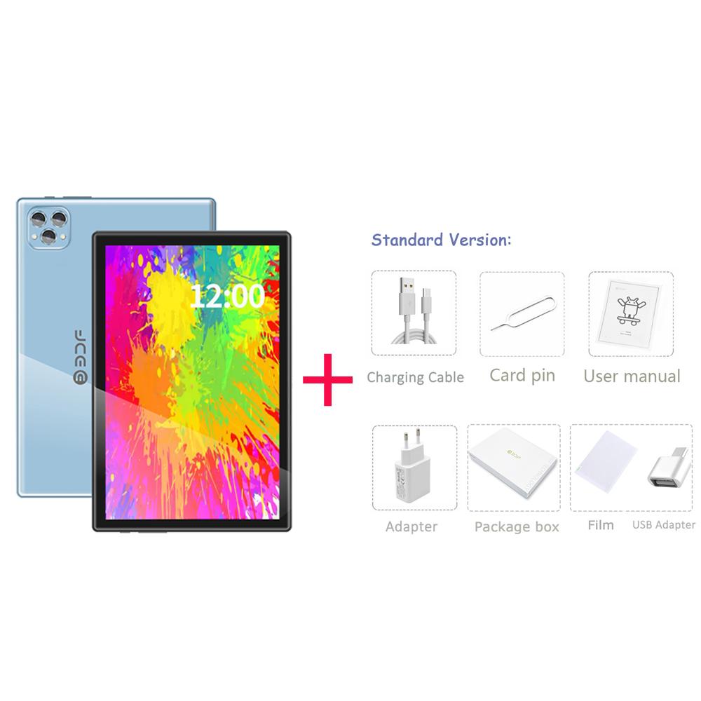 BDF Tablet PC 10.1 Inch Android 13 8GB RAM 256GB ROM 4G LTE Octa-core 8000mAh