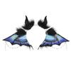 Plush Bat Wing Headband Cosplay Costume Hairhoop for Masquerades Party Hairband Anime Headwear Role Play Party Accessory