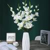 Enkel Simulering av Svärdorkidébukett, Vas för Vardagsrum, Blomsterarrangemang Dekoration