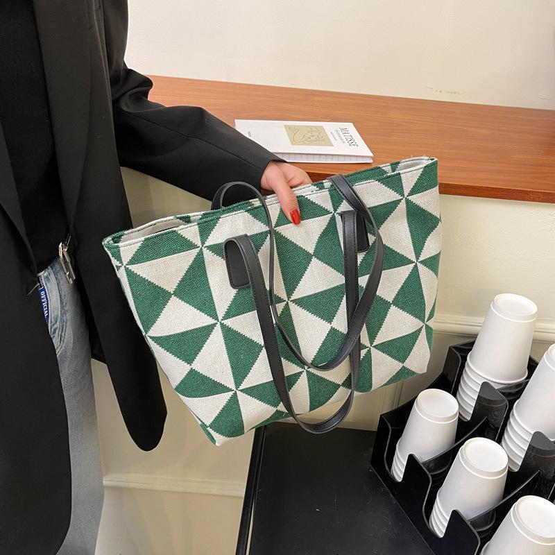 

Холст Наплечная сумка Ins Leisure Большая емкость Сумка Tote Сумка Женский пригородный рюкзак