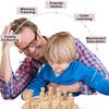 Kids Montessori Sensory Toys Wooden Memory Chess Educational Game Mindfulness Training Parent-child Interaction Parish Material