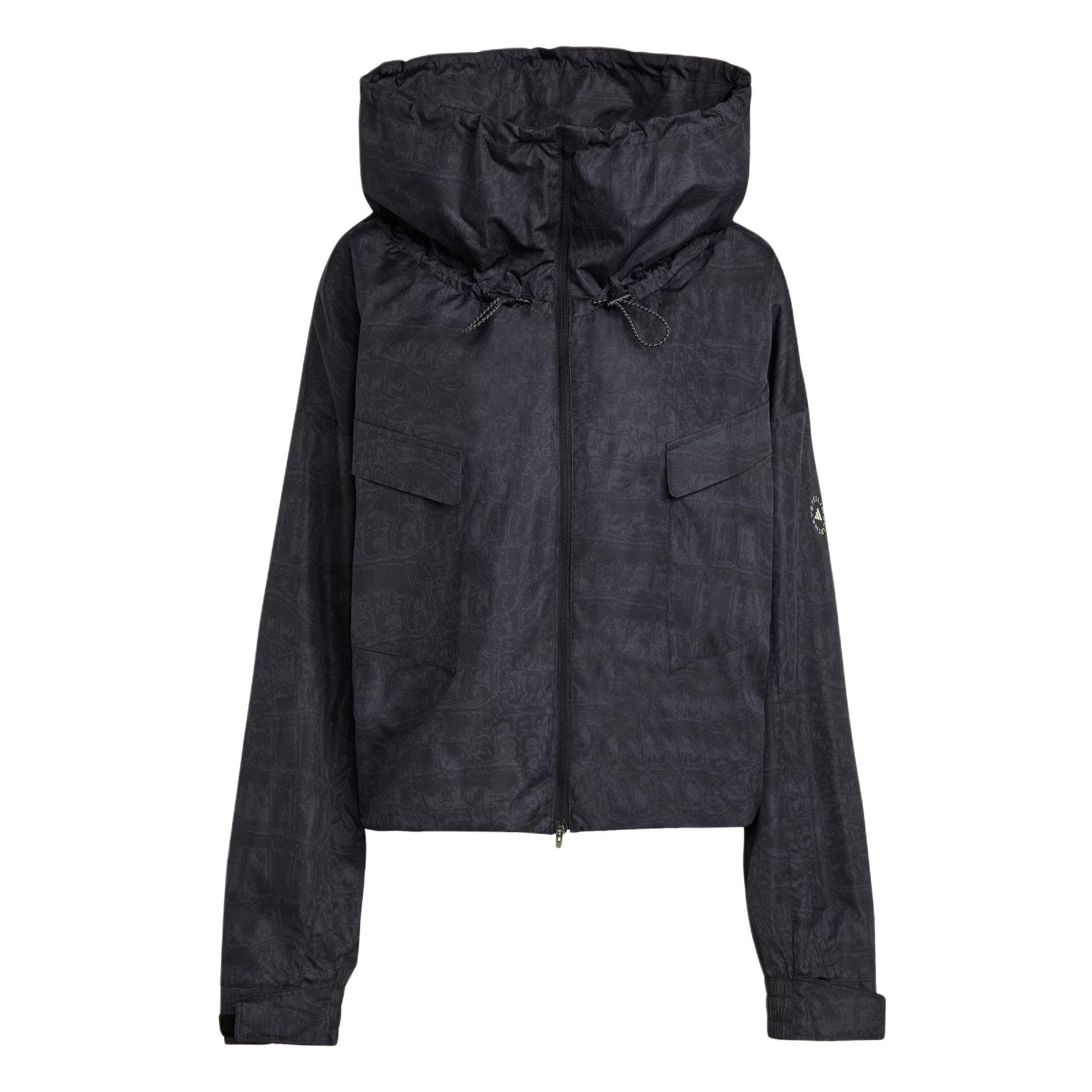 adidas Women s City Escape Woven Hooded Jacket Black JV7035 M
