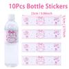 Pink Bow Bottle Stickers Happy 1st Birthday Party Decoration Kids Girl Wedding Birthday Party Supplies Favors Baby Shower Decor