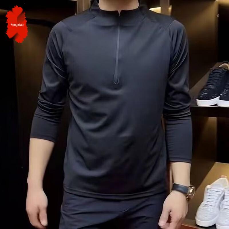 Fengxiao Men s Half-Zip Casual Sweatshirt L