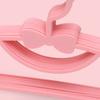 10PCS Kids Storage Hangers Plastic Thicken Bow Knot Coat Drying Hanger for Toddler Baby Pink