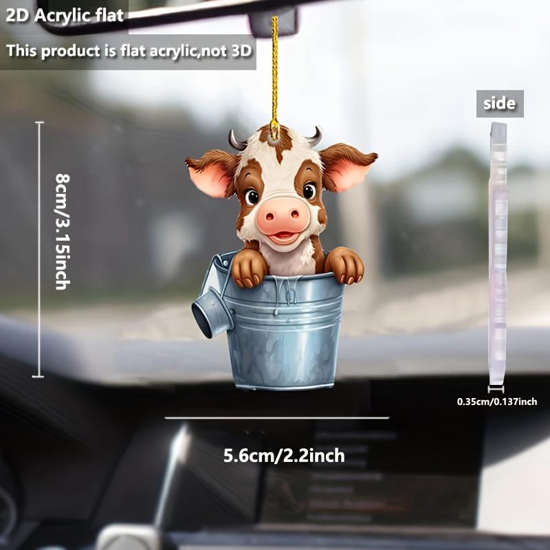 

Милая подвеска в виде коровы-ведра для автомобиля, праздничное украшение, украшение на рождественскую елку, парные подарки, украшение для дома, брелок, рюкзак