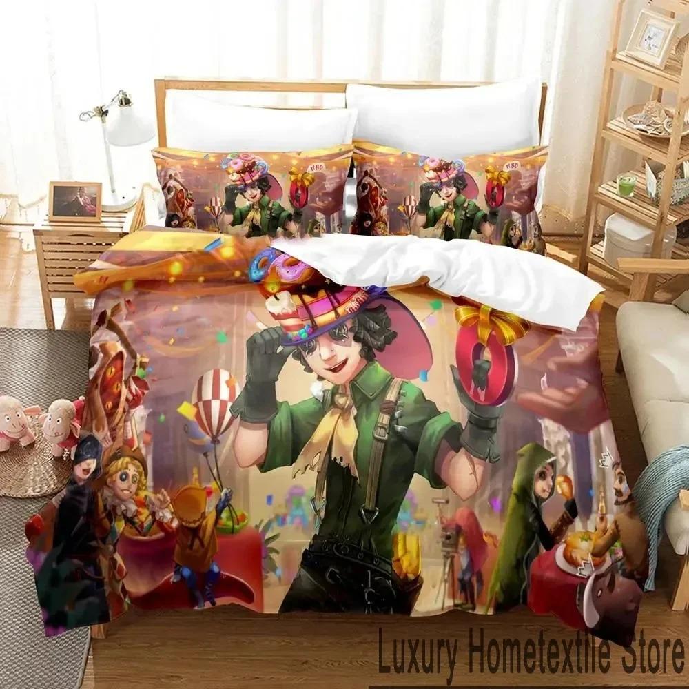 Game Identity V Anime Sleep Bedding Collection Boys Girls Twin Size Queen Dimension King Size Size Bedspread Cover Pillowcase Bed boys Adult Household