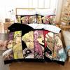 3D Print Anime JoJo Bizarre Adventure Jotaro Kujo Bedding Set Boys Girls Twin Queen Size Duvet Cover Pillowcase Bed Kids Adult