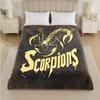 Scorpions Print Flannel Blanket Cozy Lightweight Plush Throw Blanket For Bed Sofa Household Use