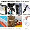 Heavy Duty Nylon Self Locking Cable Ties Assorted Sizes 12 Inch 10 Inch 8 Inch 6 Inch 4 Inch Bundle of 500 Durable Wire Fastening Straps