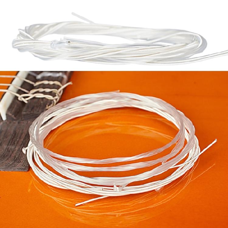 6Pcs Classical Guitar Strings Nylon Guitar String Wound Silver Color Plated
