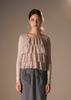 Pibeuseupibeuseu Tiered Ruffle Long Sleeve Top / Beige