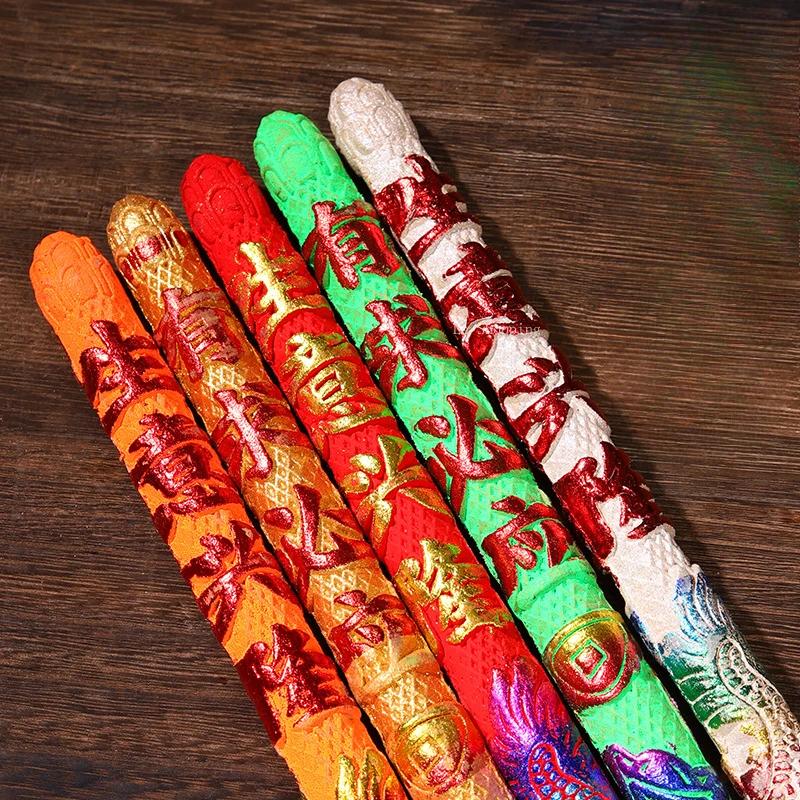 40cm Five-color Relief Pattern Dragon Stick Incense Temple Incense Pan Dragon Pattern Thick Up To Fragrant Bamboo Stick Incense
