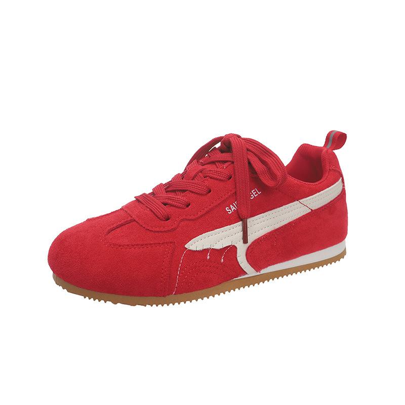 Comfortable German Training Shoes Forrest Gump Shoes Little White Shoes Women's 2025 New Korean Version Casual Board Shoes Flat Student Sports Sho