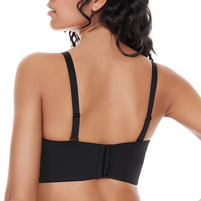 Reggiseni senza spalline da donna Reggiseno sfoderato antiscivolo Lingerie invisibile senza cuciture Reggiseno di supporto taglie forti Reggiseni push up