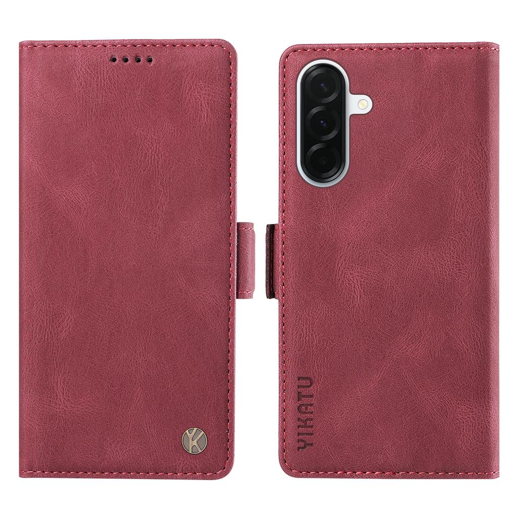 For Samsung Galaxy A37 5G Leather Case YIKATU YK-005 Skin-touch Feeling Wallet Phone Cover