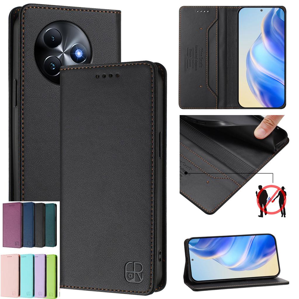 Für itel Vision 3, S17, A23 Pro, A17, A60, P40, S18, Vision 5, S23, A05s, A70, P55, A80 ... Hochwertige Schutzhülle im Brieftaschenstil aus PU-Leder, stoßfest und RFID-blockierend