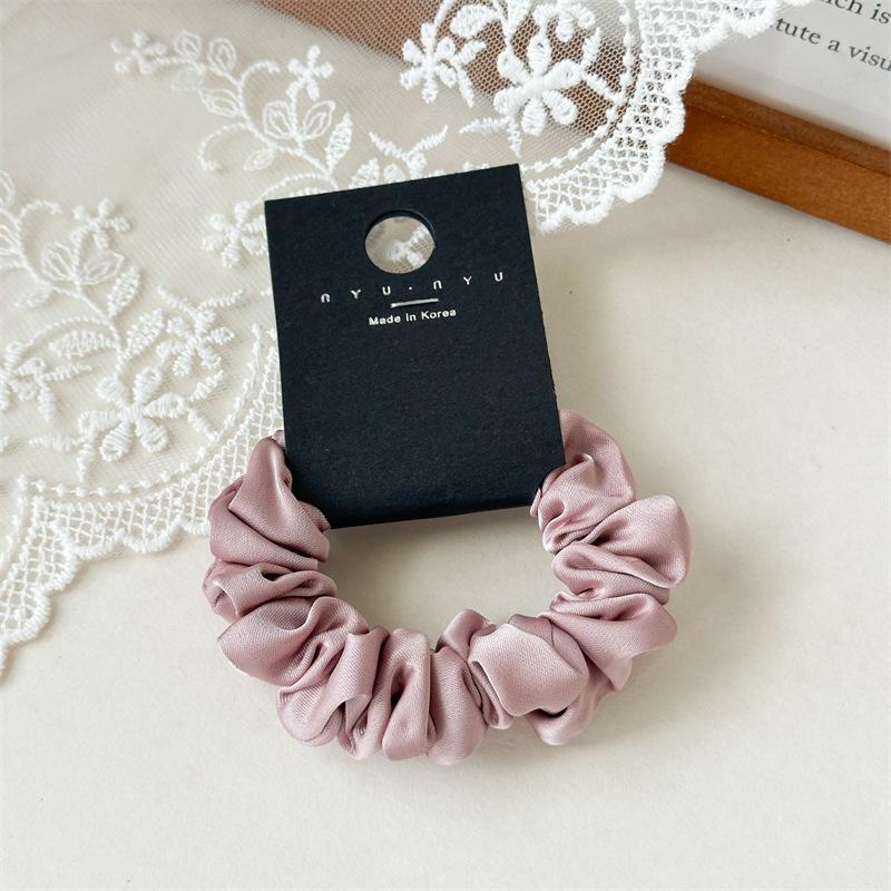 Wszechstronna satynowa gumka do włosów w stylu francuskim: Damska gumka do wysokiego kucyka, styl koreański