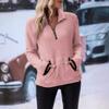 Women's Half Zipper Plush Sweatshirt