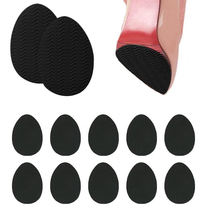 20 Piece Anti Slip Shoe Soles Protector Adhesive Rubber Pads For Women's High Heel Nonskid Traction Safety Grips