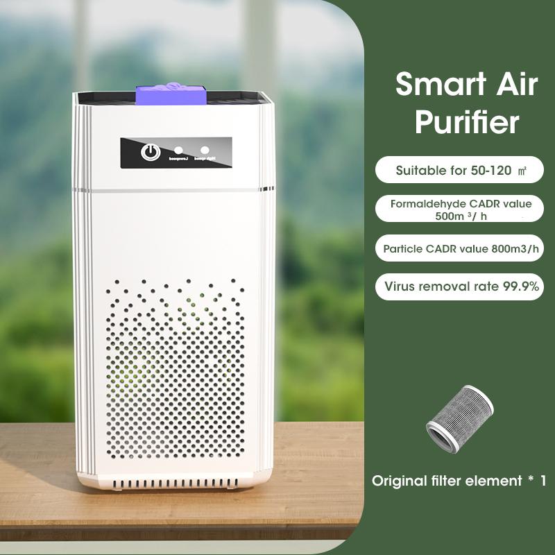 Intelligent Desktop Air Purifier HEPA Filter Household Air Cleaner Formaldehyde Removal Negative Ion Generator