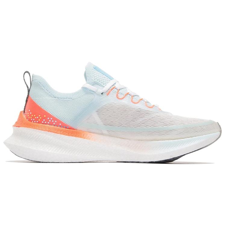 New LiNing Feidian Challenger Abrasion Resistant Rebound Low Top Running Shoes Women's White Blue Orange ARMS012-2