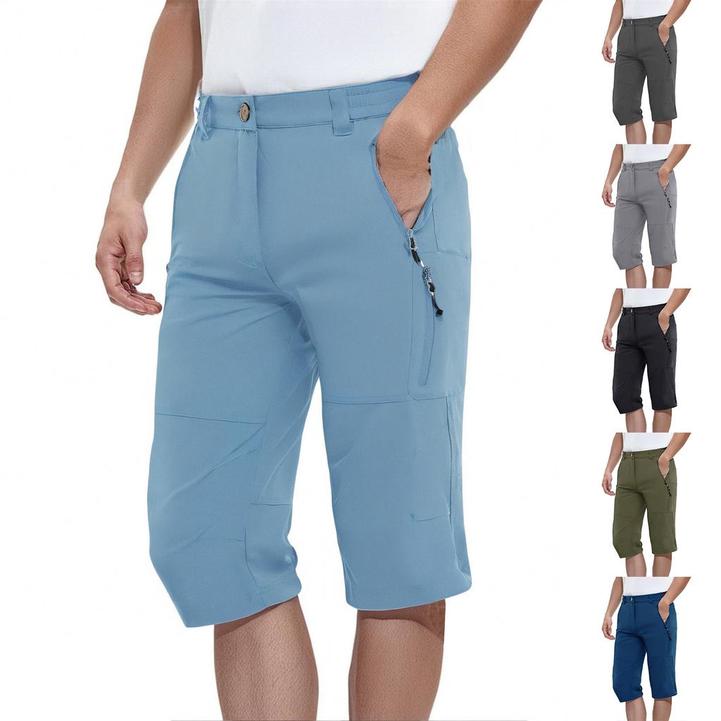 Men's Cargo Pants, Multiple Pockets, Lightweight And Quick-drying, Outdoor Travel Casual And Comfortable Summer Pants