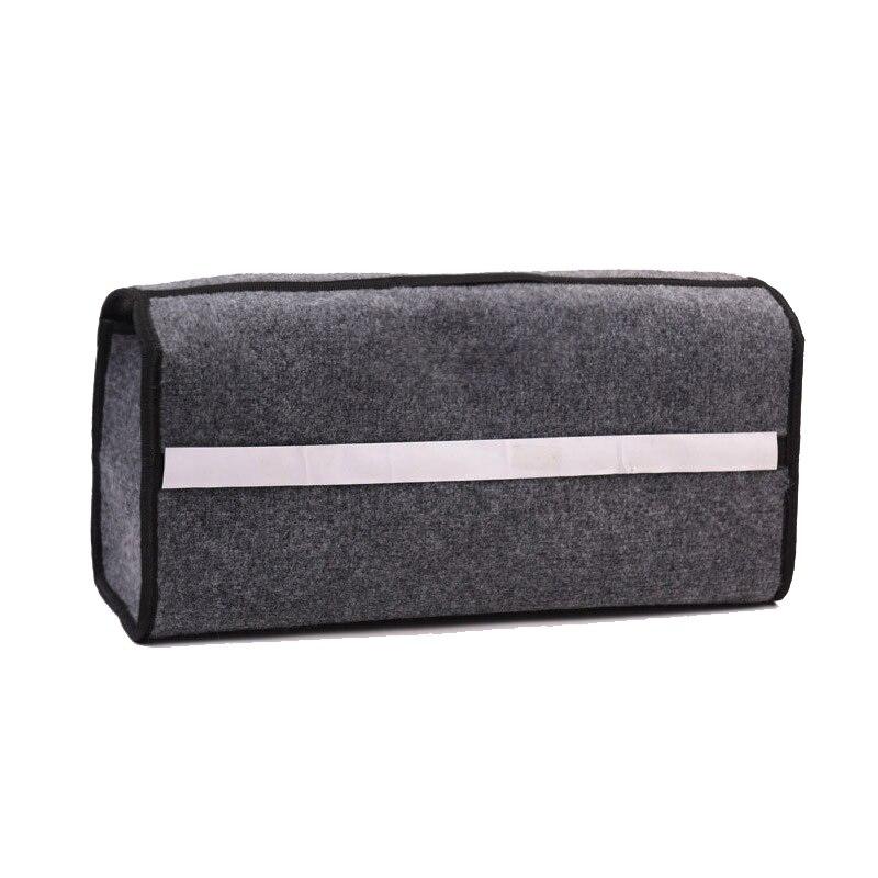 Car Storage Bag Foldable Soft Felt Trunk Organizer Box Car Boot Organizer Travel Tools Stowing Tidying Container